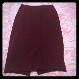 AMERICAN APPAREL MID- LENGTH WINE COLOR SKIRT